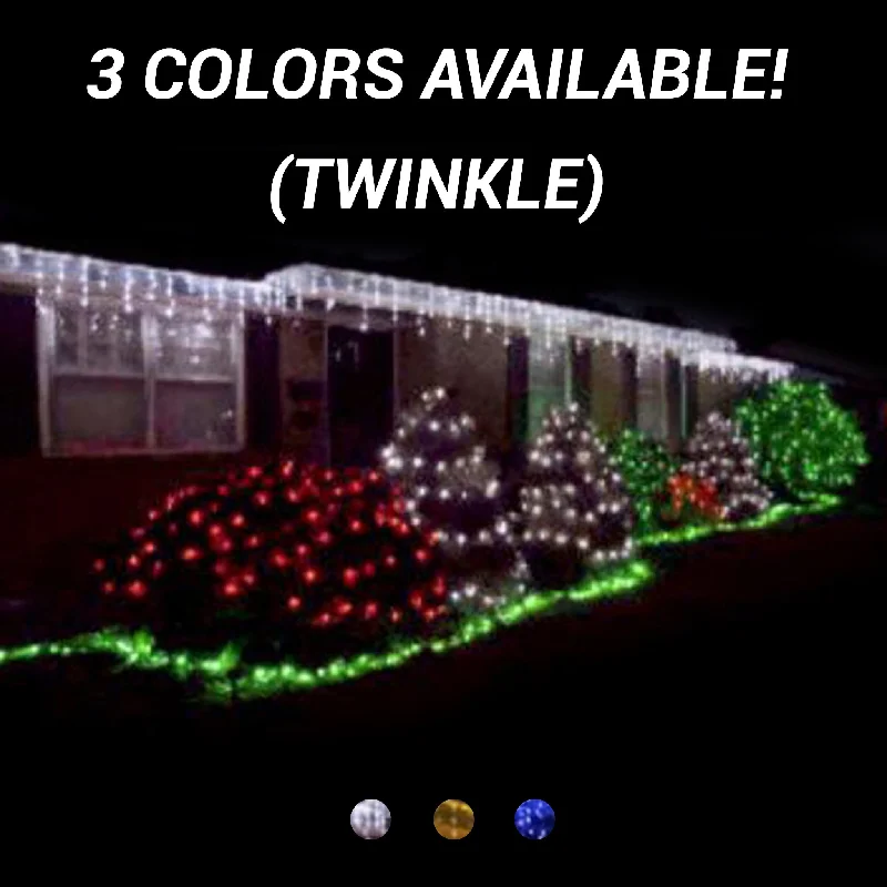 Pro 127 Twinkle LED Icicle Lights