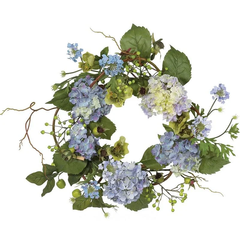 Christmas Winter Joy 20" Hydrangea Wreath