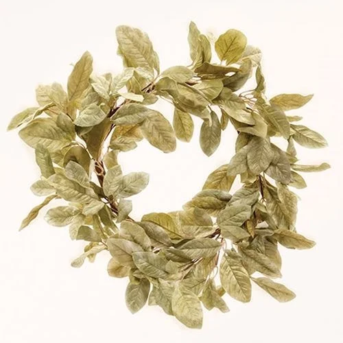 Christmas Cozy Sweaters Halcyon Leaf Wreath 24"