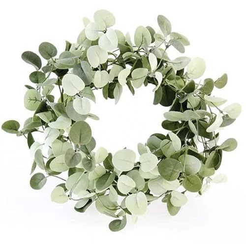 Christmas Starry Skies Silver Drop Eucalyptus Wreath