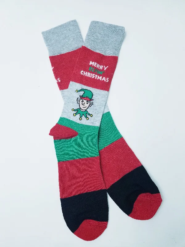 Christmas Holiday Treats Merry Elfin Christmas Crew Socks