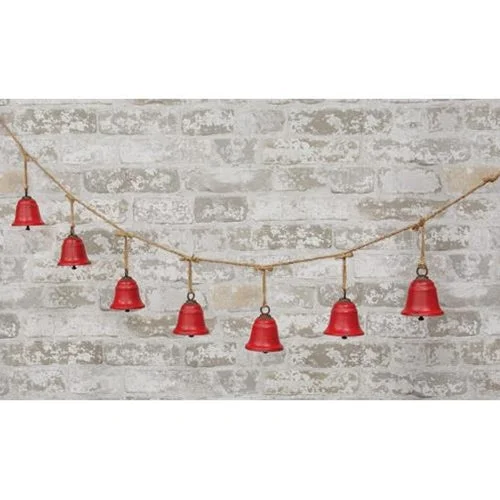 Christmas Star Tree Topper Red Bella Bells Garland