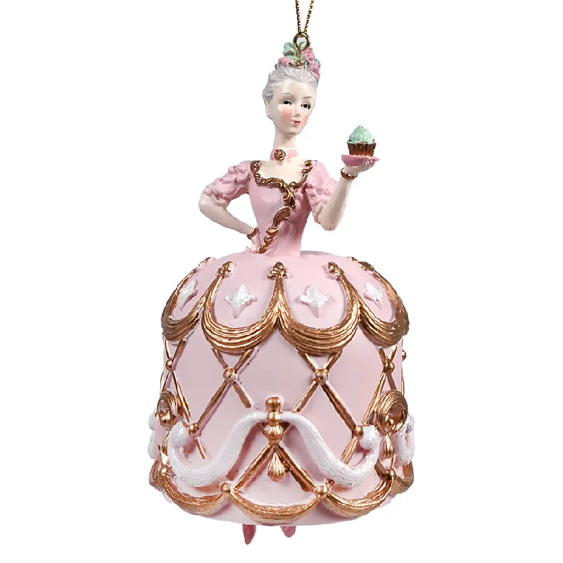 Christmas Midnight Feast Resin Marie Antoinette Bell Design Cake Dress Ornament