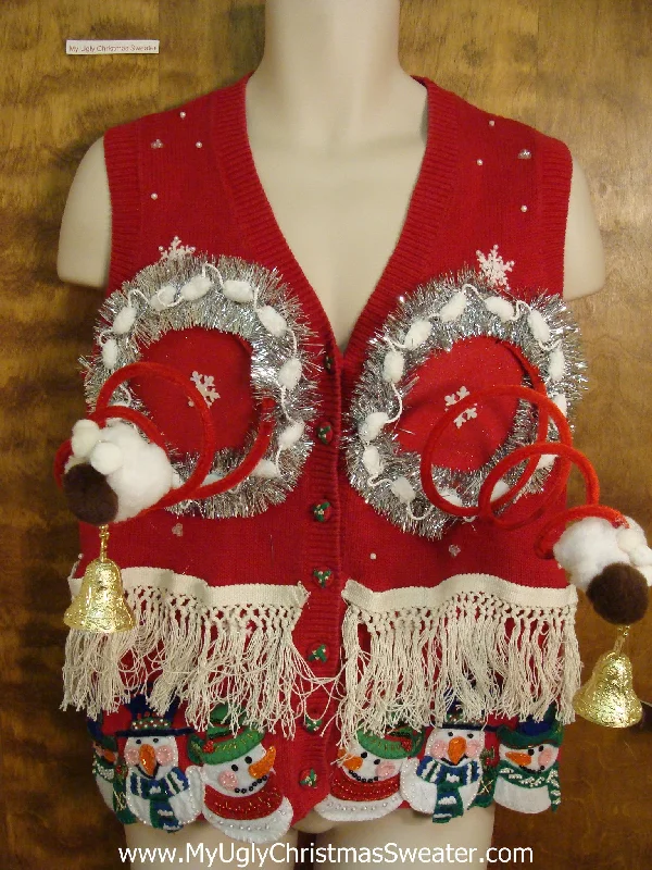 Ridiculous Horrible Ugly Christmas Naughty Sweater Vest