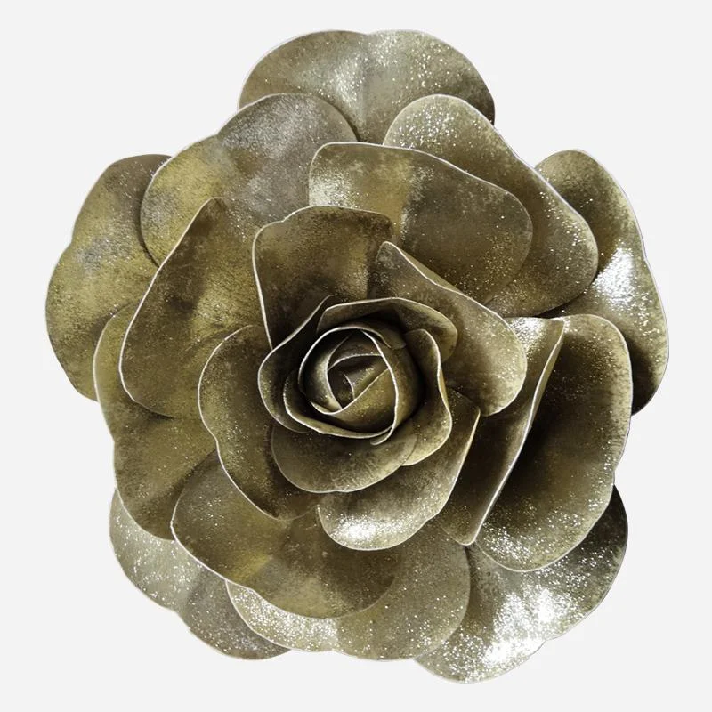 Christmas Holiday Treats Rose Flower Head Gold