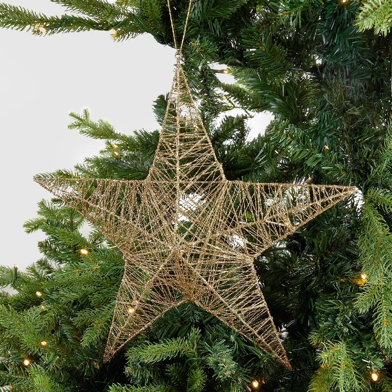Christmas Joyful Celebration Rustic Champagne & Bronze Wrapped Ornament
