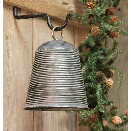 Christmas Cozy Decor Rustic Metal Bell