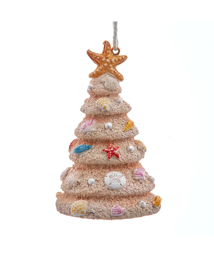 Christmas Santa Arrival Sand Tree Resin Ornament