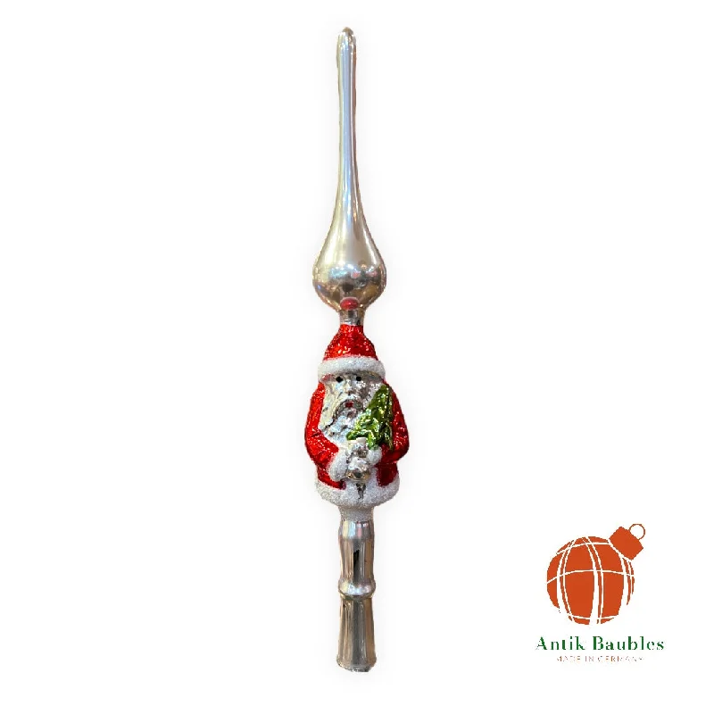 Christmas Candle Warmth Santa Claus Spire Topper-Finial - Antik Baubles Christmas Ornament