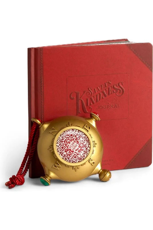 Christmas Reindeer Sleigh Santa’s Kindness Ornament & Journal