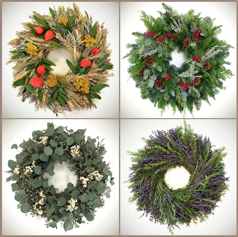 Christmas Mistletoe Magic Seasonal Wreath Subscription
