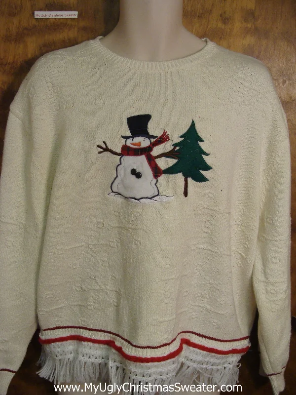 Christmas Gift Boxes Snowman and Tree Ugly Christmas Jumper