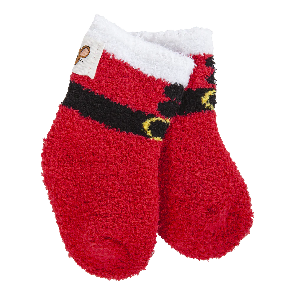 Christmas Glittering Stars Sock Santa Red Christmas Children's Mouse Creek 75125