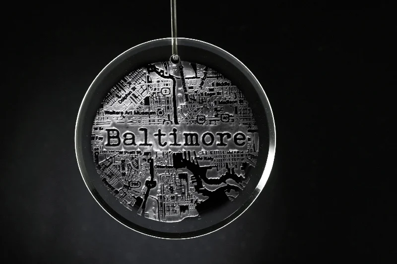 Christmas Winter Joy Hometown City Street Map Ornament