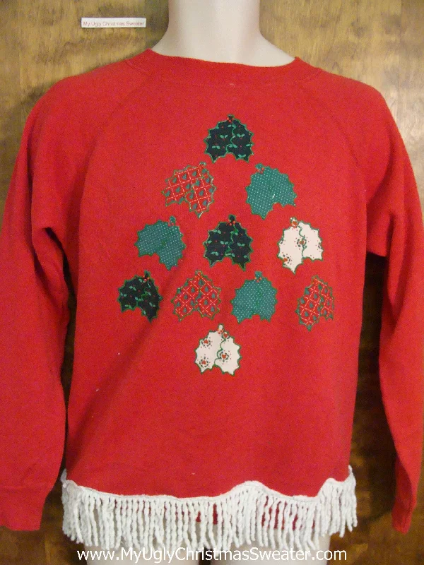 Christmas Holiday Goodies Tacky Plaid Crafty Tree Funny Novelty Christmas Sweatshirt