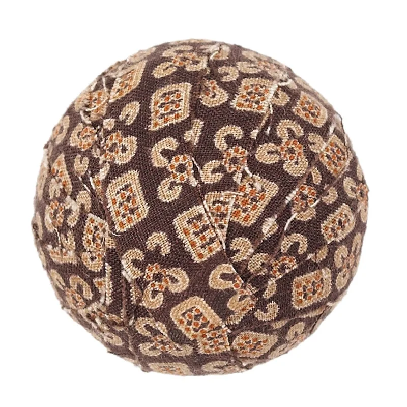 Christmas Snowfall Scene Tacoma Fabric Ball #10-1.5" Set of 6 VHC Brands