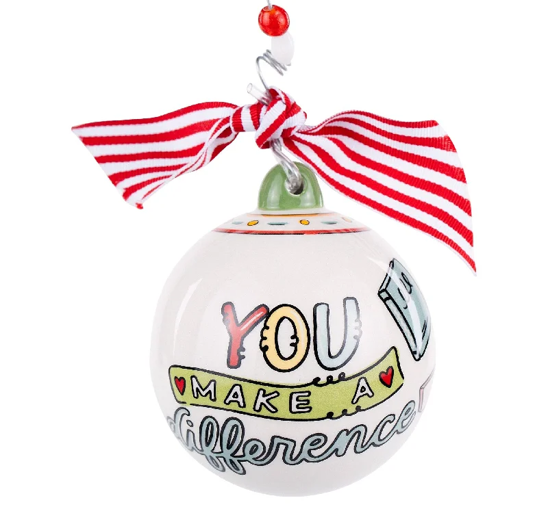 Christmas Golden Bells Teacher Make a Difference Ornament