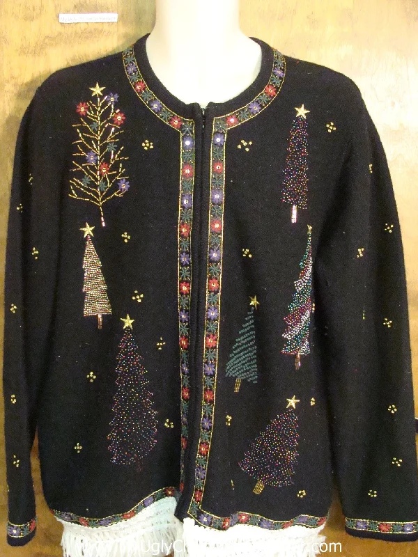 Christmas Homemade Treats Tree and Stars Ugly Christmas Jumper