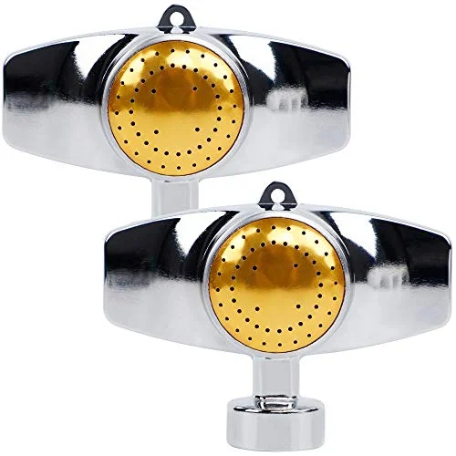 Christmas Holiday Table Metal Spot Sprinkler, 360 Degree Square Circle Pattern Sprinkler with Gentle Water Flow, Hose Sprinklers Coverage Area Up to 30FT for Small Area Yard Lawn Garden Watering - 2 Pack