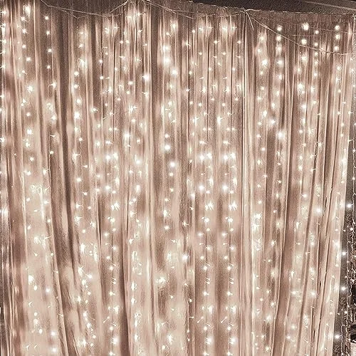 Christmas Family Gathering 300 LED Cool White Curtain String Lights - 8 Modes - Indoor/Outdoor - 2 Pack Christmas Family Gathering 300 LED Cool White Curtain String Lights - 8 Modes - Indoor/Outdoor - 2 Pack