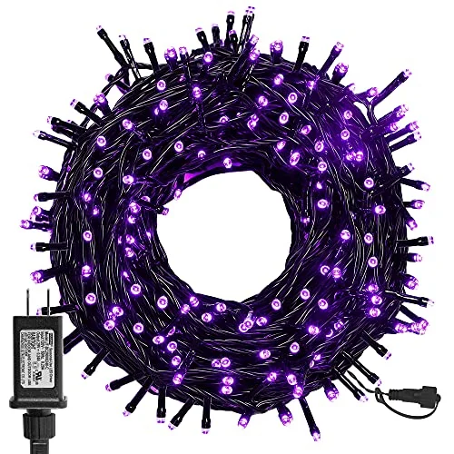 Christmas Traditional Feast LED String Lights - Plug-in - 8 Modes - Purple - 99 ft