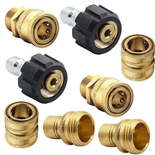 Christmas Handmade Crafts Pressure Washer Adapter Set, Quick Disconnect Kit, M22 Swivel to 3/8'' Quick Connect, 3/4" to Quick Release