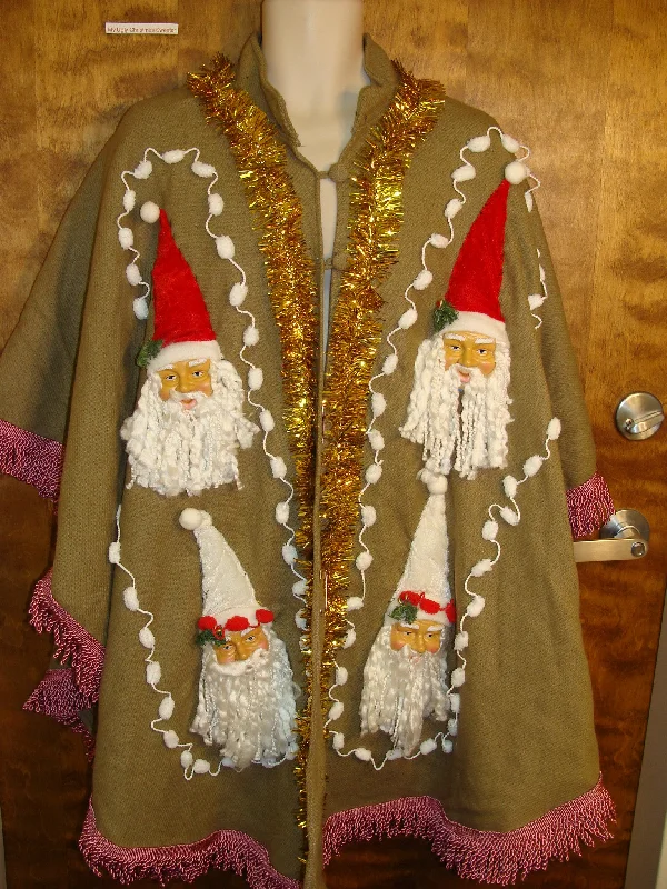 Ugly Christmas Sweater Cape for Men 2XL 3XL 4XL and Bigger