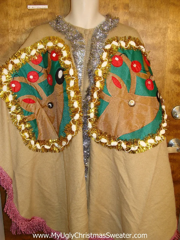 Ugly Christmas Sweater Cape for Men 2XL 3XL 4XL and Bigger