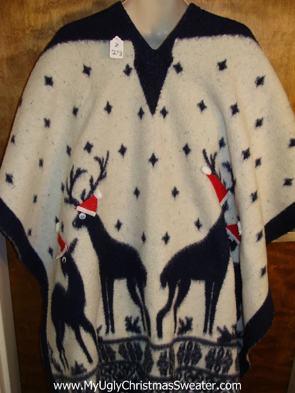 Ugly Christmas Sweater Cape for Men 2XL 3XL 4XL and Bigger