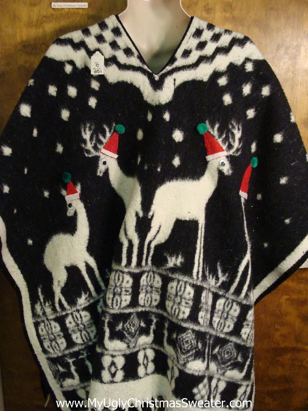 Ugly Christmas Sweater Cape for Men 2XL 3XL 4XL and Bigger
