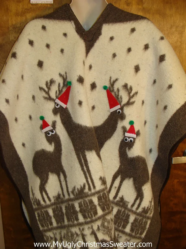 Ugly Christmas Sweater Cape for Men 2XL 3XL 4XL and Bigger
