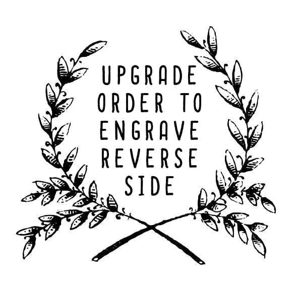 Christmas Reindeer Bells Upgrade Order to Custom Engrave additional Location / Reverse Side
