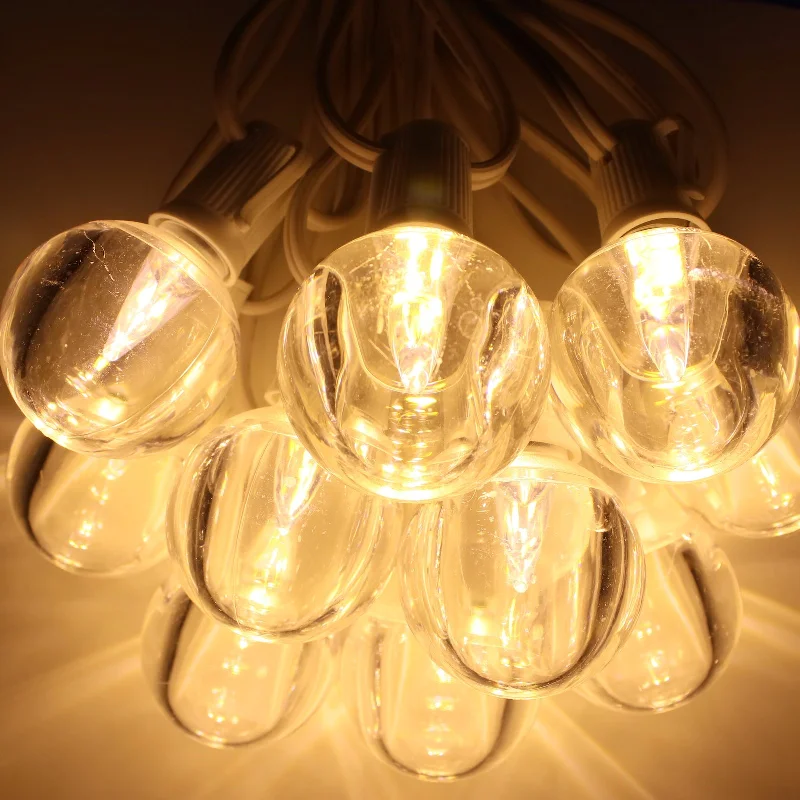 Christmas Wrapped Surprises G50 Warm White Smooth LED  Bulbs E17 Bases (SMD) (25 Pack)