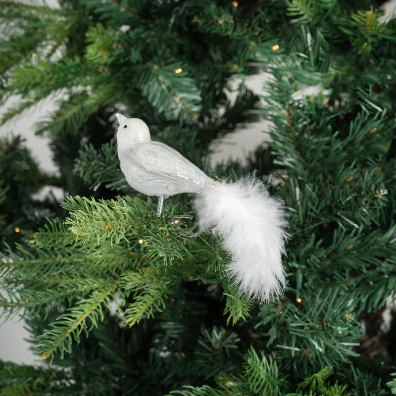 Christmas Homemade Treats Silver Bird Clip On Ornament