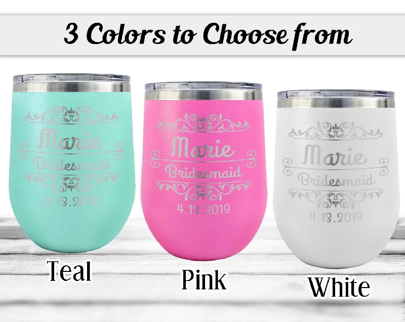 Christmas Ice Decorations Wine Bachelorette Personalized Favors Tumbler Flower Girl Day Of Wedding Thank You Gifts Bridal Shower Decor Personalized Mother of Bride