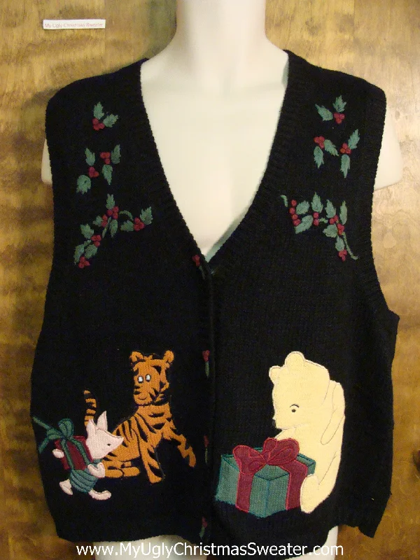 Christmas Winter Joy Winnie the Pooh and Friends Ugly Christmas Sweater