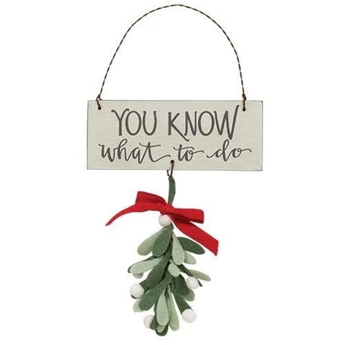 Christmas Glittery Decor You Know What to Do Ornament